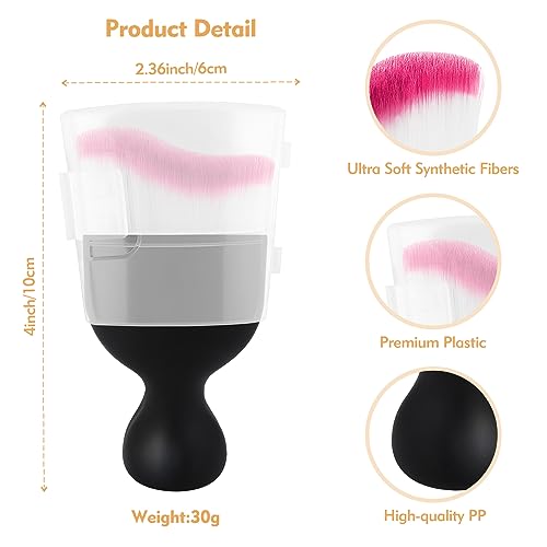 Eiruseed Car Interior Cleaning Brush Car Duster Interior with Ultra Soft Bristles Auto Detailing Brushes Dusting Car Accessories for Dashboard AC Vents Leather ScratchFree 2PackRed - Image 3