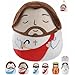 LeYoHa Jesus Plush Christian Religious Gift Jesus Stuffed Animal Divine Inspiration Beautiful Cross Embroidery Red 8 Inch - Image 2