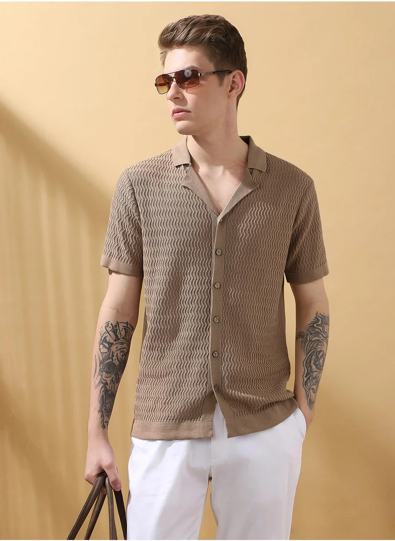 دينيس لينغو Regular slim fit with cuban collar