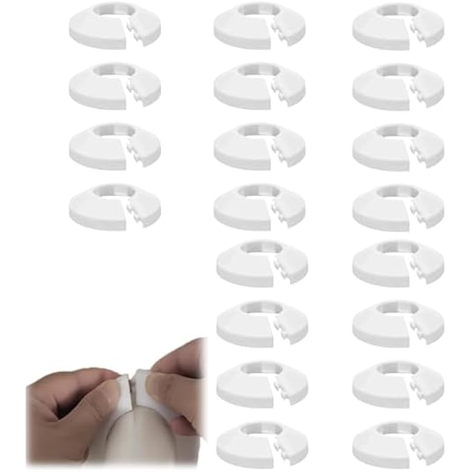 20 PCS RADIATOR PIPE COVER, RING FOR 14-16MM DIAMETER PIPE TRIM - Image 1