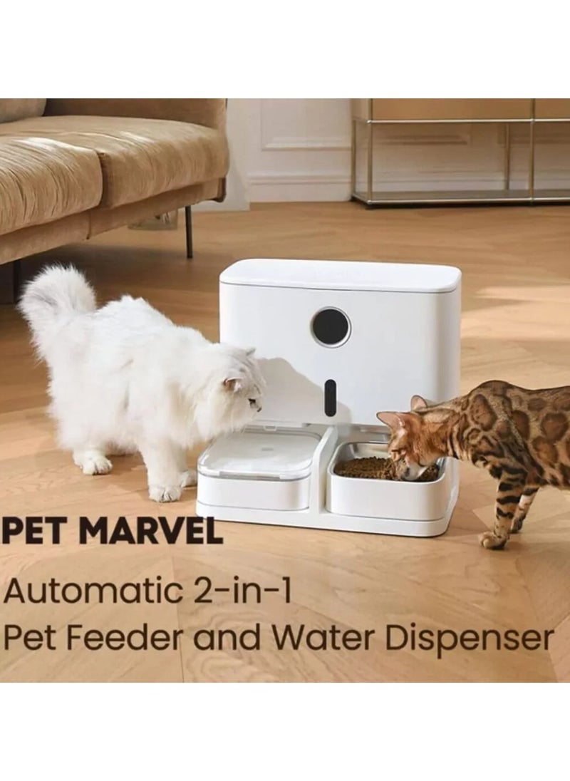 Pet Marvel 2 In 1 Pet Feeder and Water Dispenser
