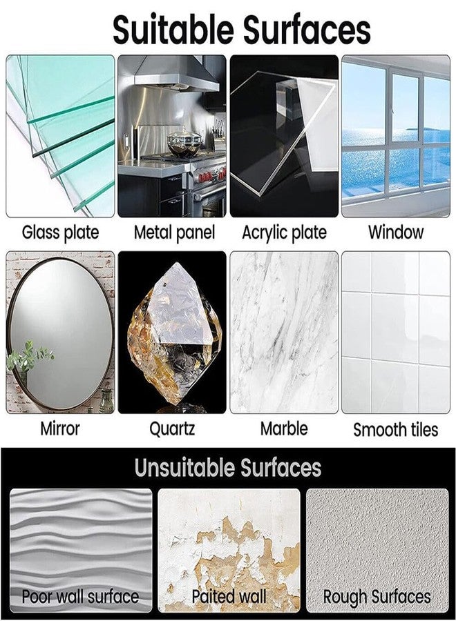 EXPORTTANZA 10Pcs 15Kg (Max) Adhesive Hooks Heavy Duty Wall Hooks Self Adhesive Hooks Large Plastic Hooks Stick On Transparent Waterproof Hooks for Home Kitchen Bathroom - Image 4