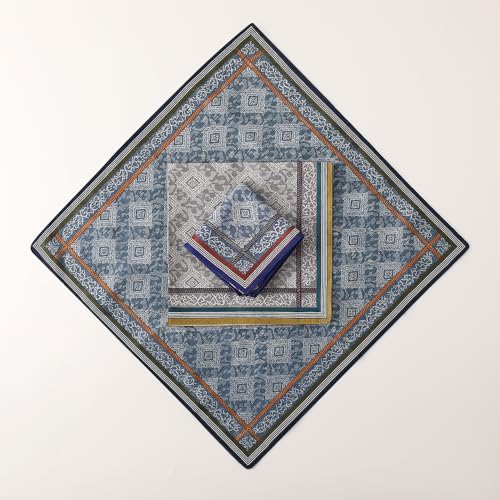 HOULIFE Hankerchieves Men, Cotton Men’s Handkerchiefs, Soft Cotton Hankies (Mixed-3 PCS) - Image 4