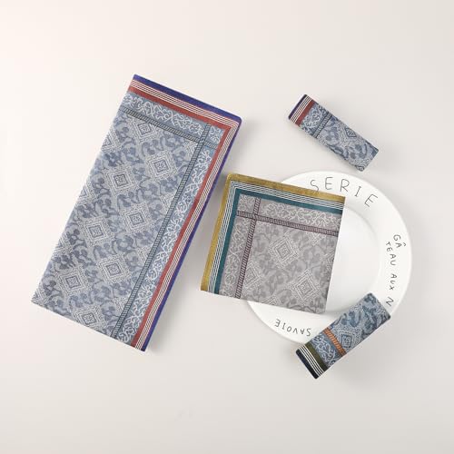 HOULIFE Hankerchieves Men, Cotton Men’s Handkerchiefs, Soft Cotton Hankies (Mixed-3 PCS) - Image 5