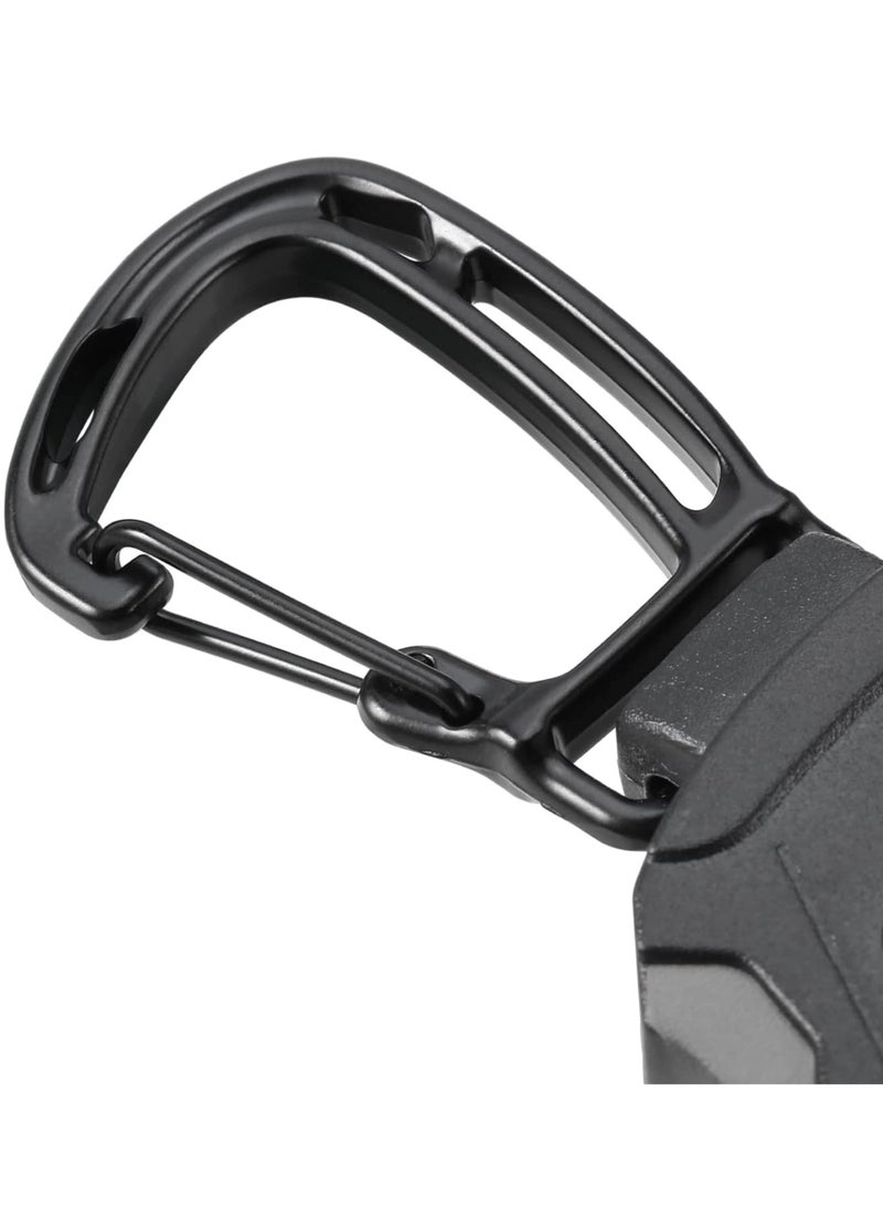 KeyChain with ID Badge Holder | Retractable Clip, Durable Lanyard, Vertical Card Holder, Secure Key Ring for Work, Office, Travel, Conferences