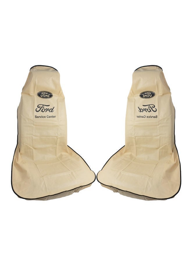 Ford Service Center Disposable Car Seat Cover Set of 2, Universal Vehicle Seat Protector, Dust Dirt Oil Grease Water Resistant Workshop Service Cover, Non Woven Interior Protection for Cars SUVs Vans Pickup Trucks Automotive Maintenance - Image 4