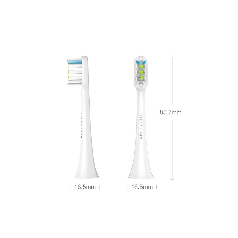 SOOCAS Universal Oral Cleaning Electric Toothbrush Head 3D Replaceable Brush Heads for Soocas X1 X3 X5 Electric Toothbrush 2pcs - Image 3