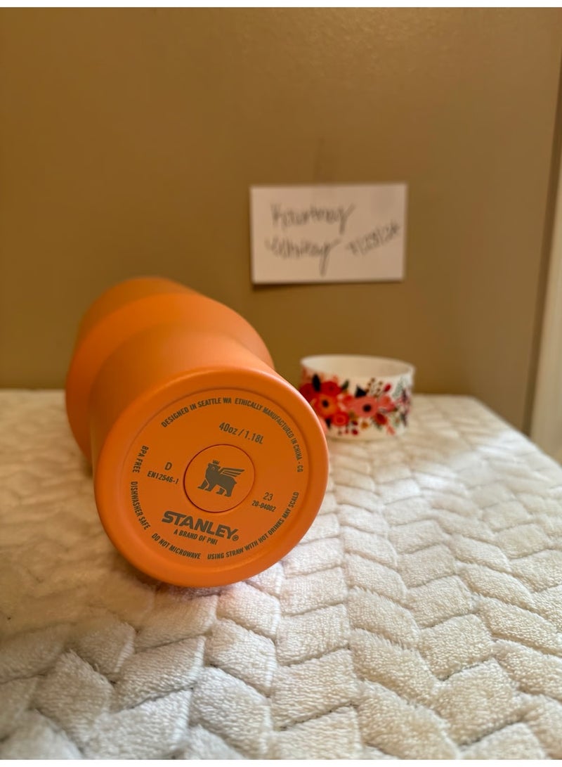 STANLEY 40 oz orange Stainless Steel Tumbler(1.18 L.) - Image 2