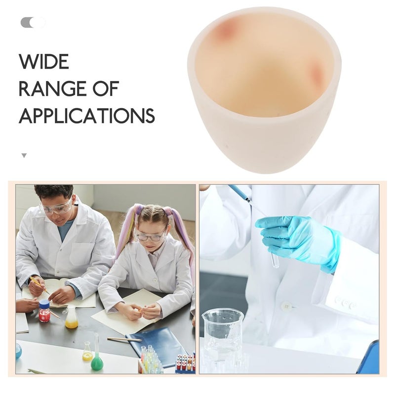 Corundum Alumina Ceramic Crucible Cup 99% High Purity 40ml Laboratory Porcelain Crucible for Melting Casting Refining with High Temperature Resistance - Image 3