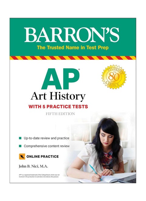 AP Art History 5 Practice Tests  Comprehensive Review  Online Practice Barron's Test Prep Fifth
