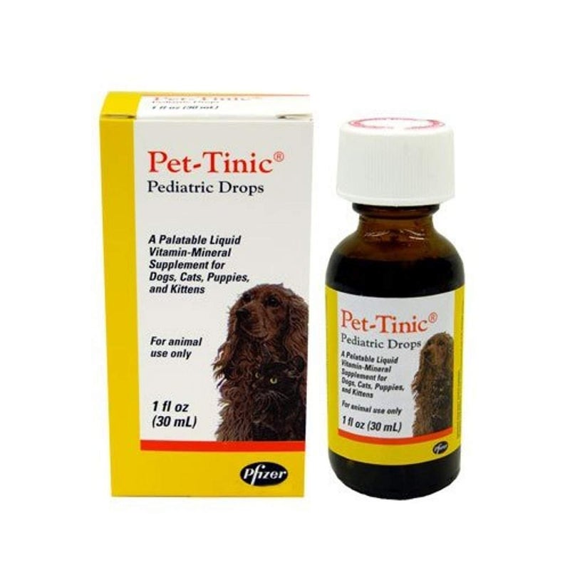 Zoetis Pet-Tinic Pediatric Drops for Dogs, Cats, Puppies and Kittens, 1 oz. (30 ml) by Unknown - Image 1