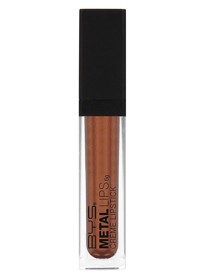 BYS Metal Lips Liquid Crème Lipstick - Copper Penny, Fade-Proof Matte Finish, Long-lasting Lipsticks for Women - Image 1