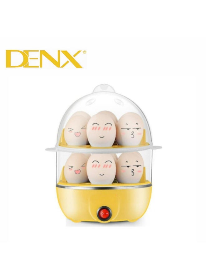 Denx Steam Egg Cooker – 14 Egg Capacity, 350W Electric Egg Boiler with Auto Shut-Off, BPA-Free, Fast & Safe Steaming for Hard, Medium, and Soft Boiled Eggs (Model: DX1760) - Image 3