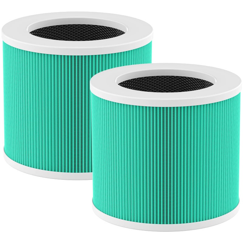 LUFFYLIVE HY1800 Replacement Filter Compatible with CHIVALZ/MORENTO/Loytio/Honeyuan/AYAFATO/IOIOW HY1800 Air Purifier (2 Pack) - Image 1
