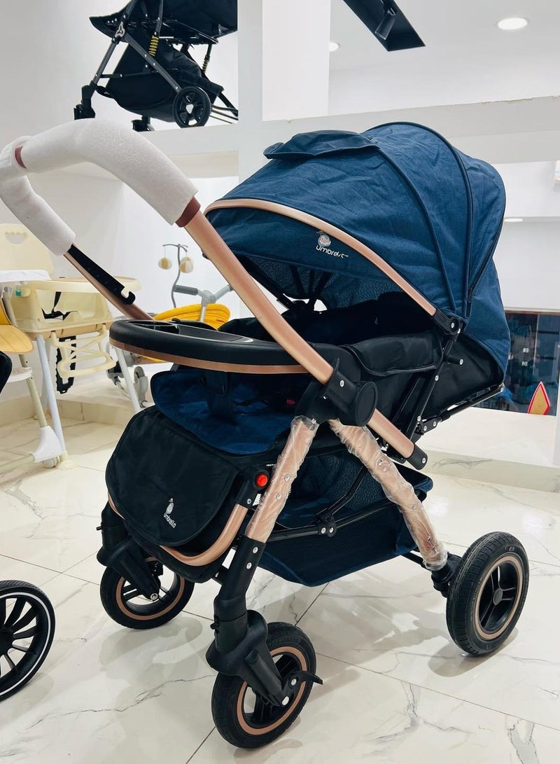 Umbrella Store Baby stroller Umbrella X1 flip arm blue - Image 3