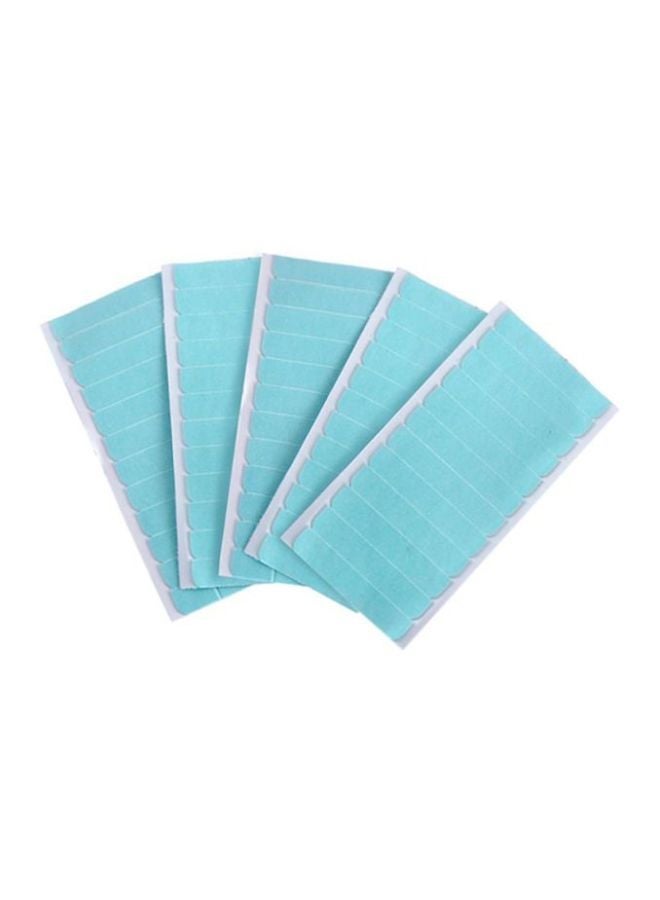 NIBEMINENT 60-Piece Hair Extensions Pre-Cut Adhesive Tape Blue 8x4cm