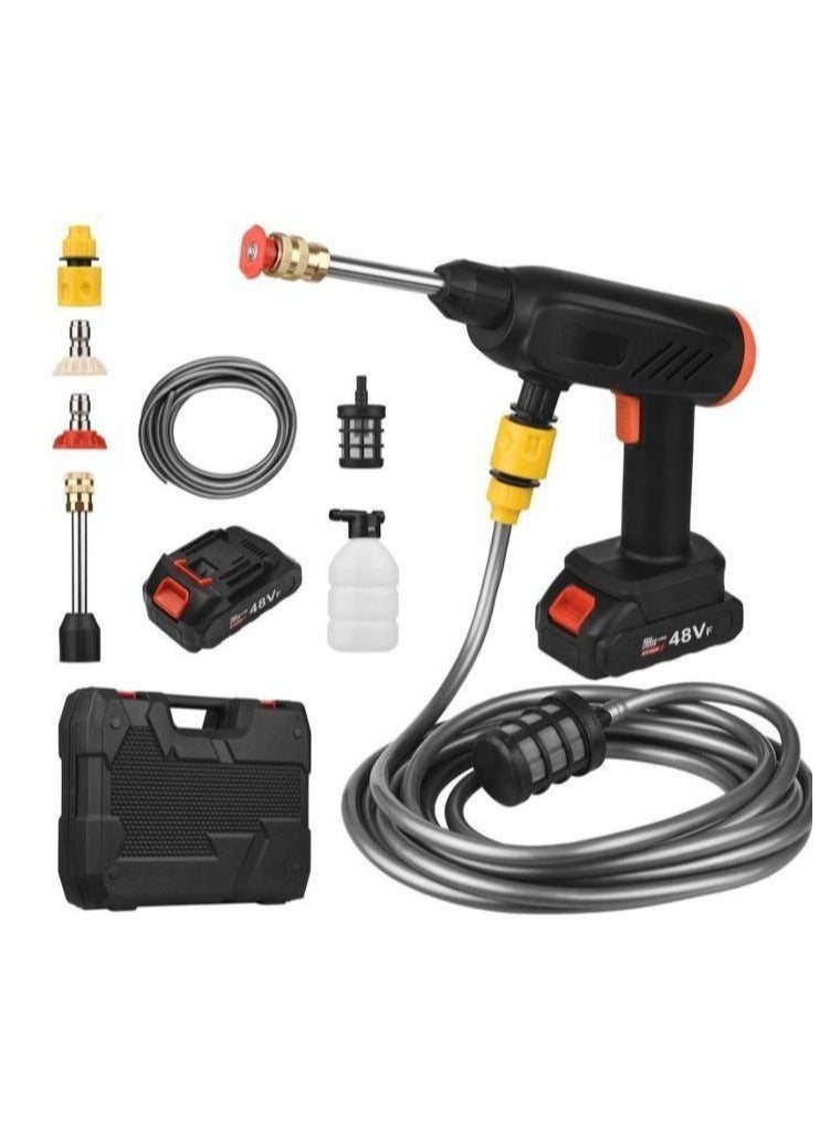 ماكينة غسيل سيارات أوتوماتيكية محمولة ذات ضغط عالي لاسلكية 48 فولت - Image 1
