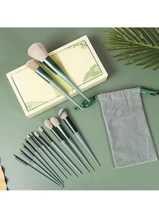 Fix - 13 Pieces Gorgeous Professional Makeup Brush Set (color may be vary), 13 Cosmetic Brushes, Cosmetics Brush Set with Cosmetic Pouch. - Image 1