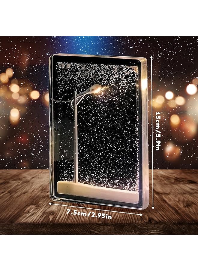 إيروريكس مصباح شارع على شكل كرة ثلجية، مصباح ليلي على شكل مشهد ثلجي، مصباح سطح مكتب على شكل رقاقات ثلج، ديكور لعيد الميلاد والعطلات، اصنع مصباح الثلج الخاص بك، هدية مثالية للصديقات والأصدقاء - Image 5