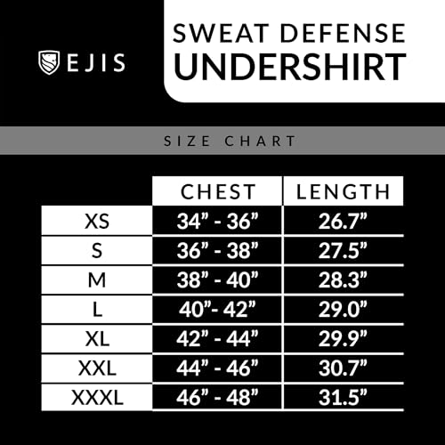 Ejis Sweatproof Undershirt for Men | V-Neck Cotton | Classic Fit T Shirt with Sweat Pads | Odor Resistant | Blocks Sweat (Large, White) - Image 5
