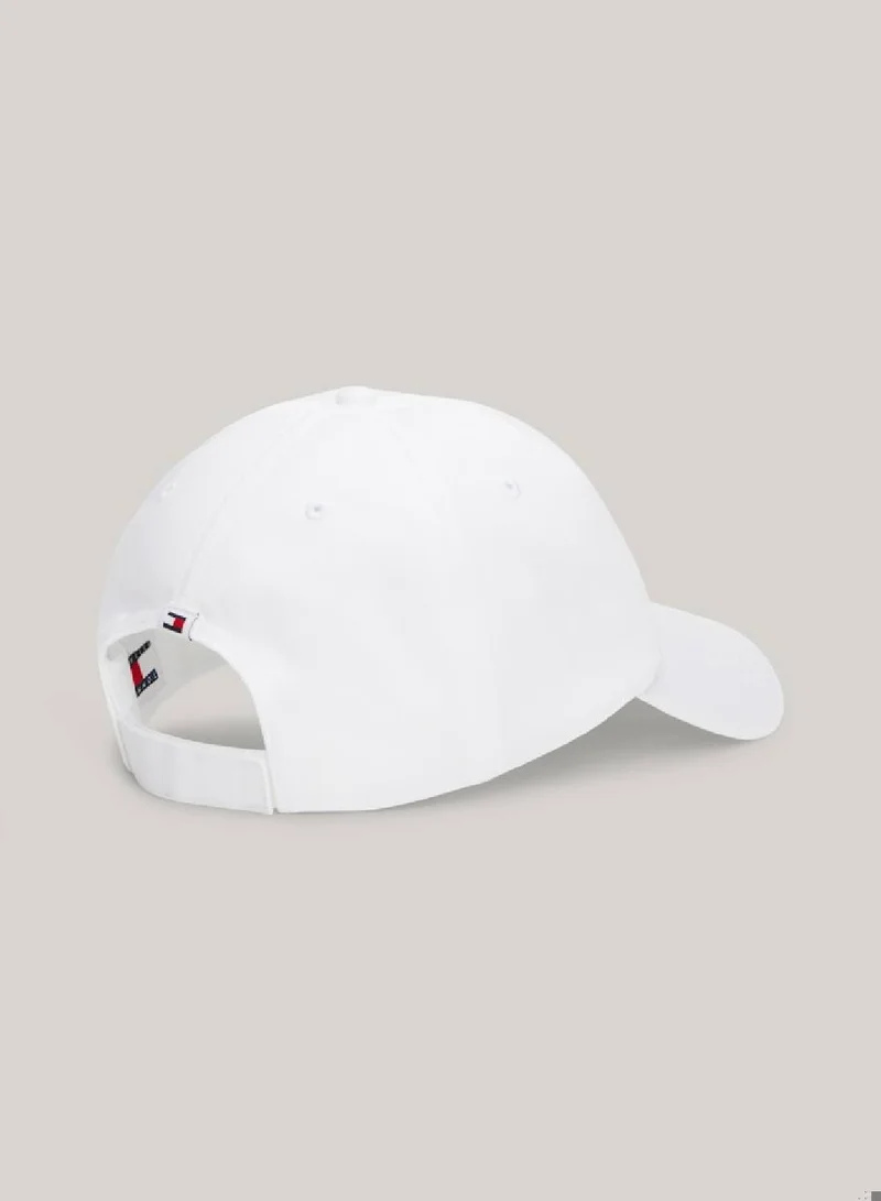 TOMMY JEANS Men's Linear Logo Cap - Cotton, White