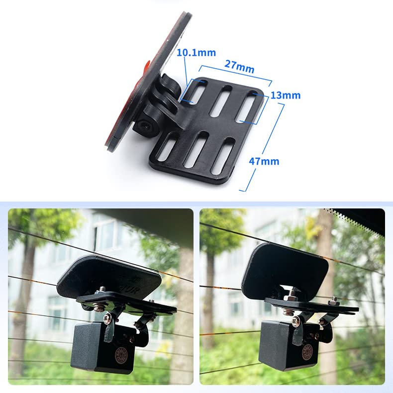 AZDOME Rear Camera Holder Rear Window Bracket for Most Back Camera Dash Cam AZDOME M550 PG17 PG19X M01 Pro M550 Max Car Cam for REDTIGER F7N, CHORTAU, Kingslim, Z-Edge - Image 5