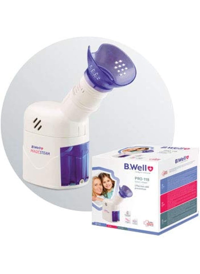 B.Well Swiss ب.ويل برو-118 جهاز استنشاق البخار قناع وجه صغير - Image 1