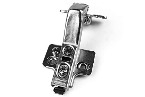 Berta 2-Pack Frameless Soft-Close Cabinet Hinges, 3D Adjustable Clip-On with Mounting Screws for 45° Corner Applications – Durable & Easy to Install - Image 3