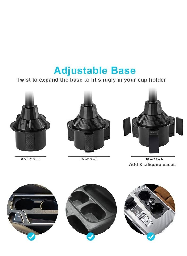 Generic Car Food Tray Plate Rack & Phone Holder Black 1 pc  - Image 5