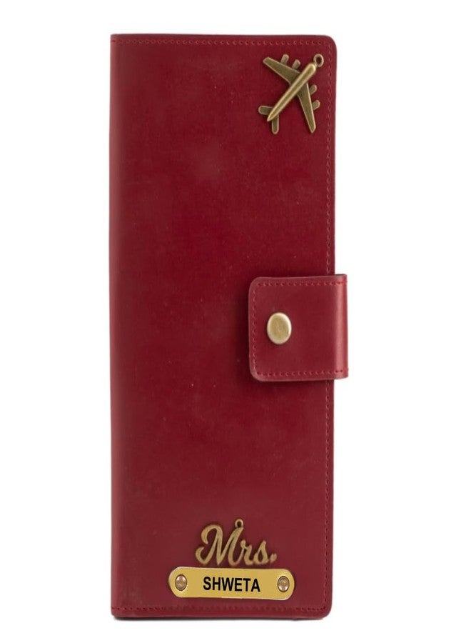 ncgifts - Elegant Passport Holder for Family 4 with Boarding Pass | Passport Boarding Pass Currency Card Slot & Coin Holder for Men & Women | Corporate Office Gift Employee Colleagues - Image 1