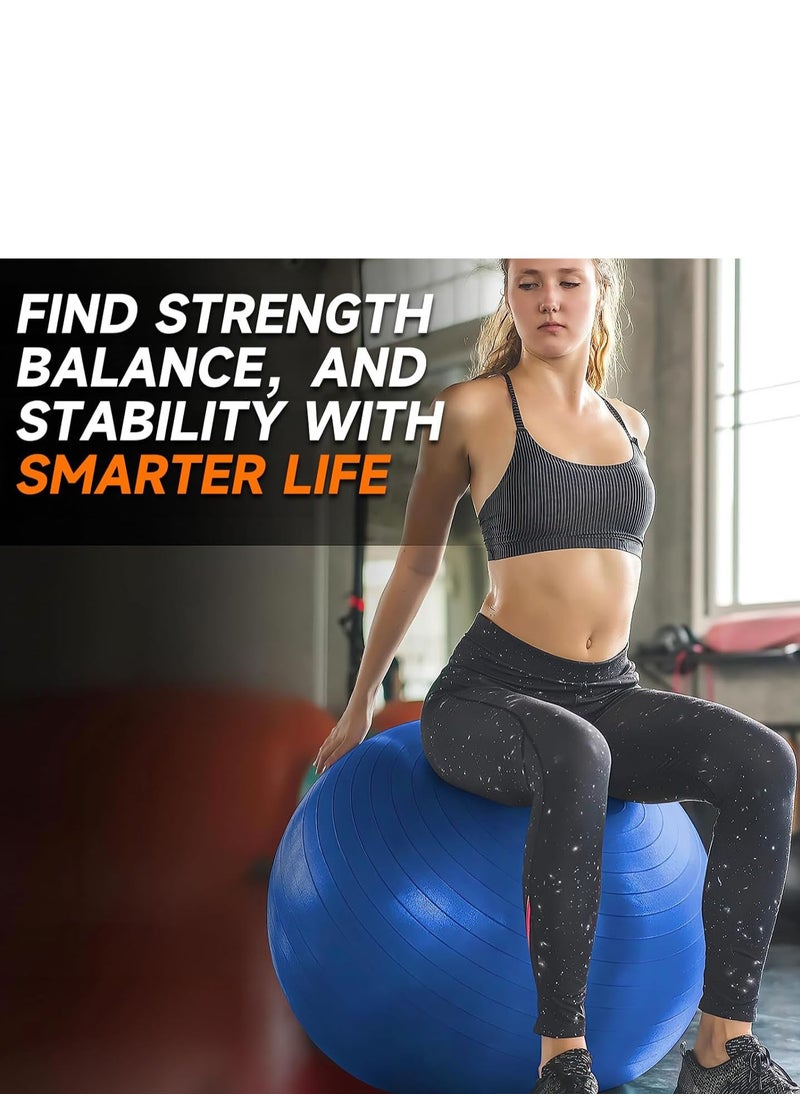 YOMA Yoga Ball With Air Pump red color 75cm and 65cm  - Image 4