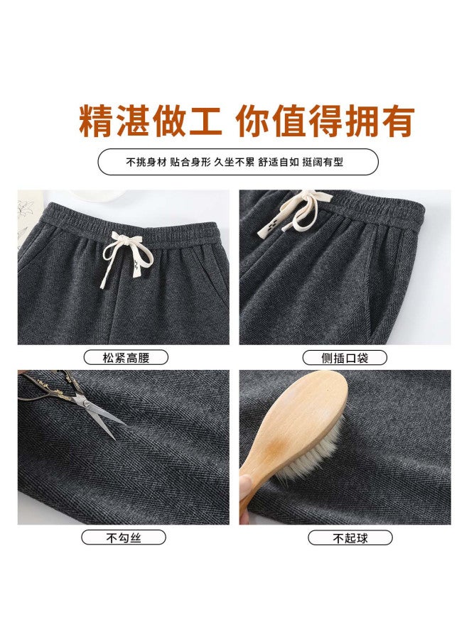 Hstyle high-waisted Wide-leg Pants Women's 2025 Spring/autumn Collection Slimming Premium Straight-cut Casual Trousers - Image 5