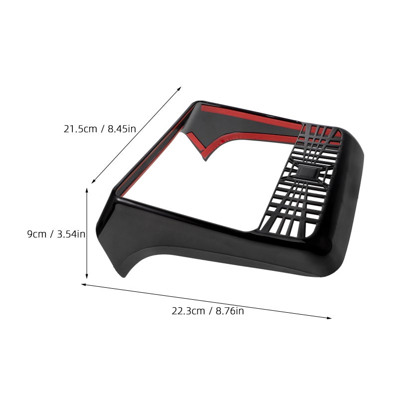 Car Backseat Air Vent Cover Air Vent Cover Cap Rear Under Seat Air Conditioner Outlet Vent Grille Compatible with Tesla - Image 4