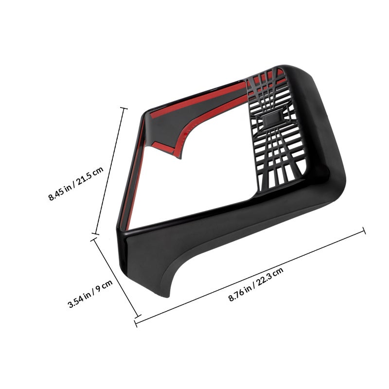 Car Backseat Air Vent Cover Air Vent Cover Cap Rear Under Seat Air Conditioner Outlet Vent Grille Compatible with Tesla - Image 2
