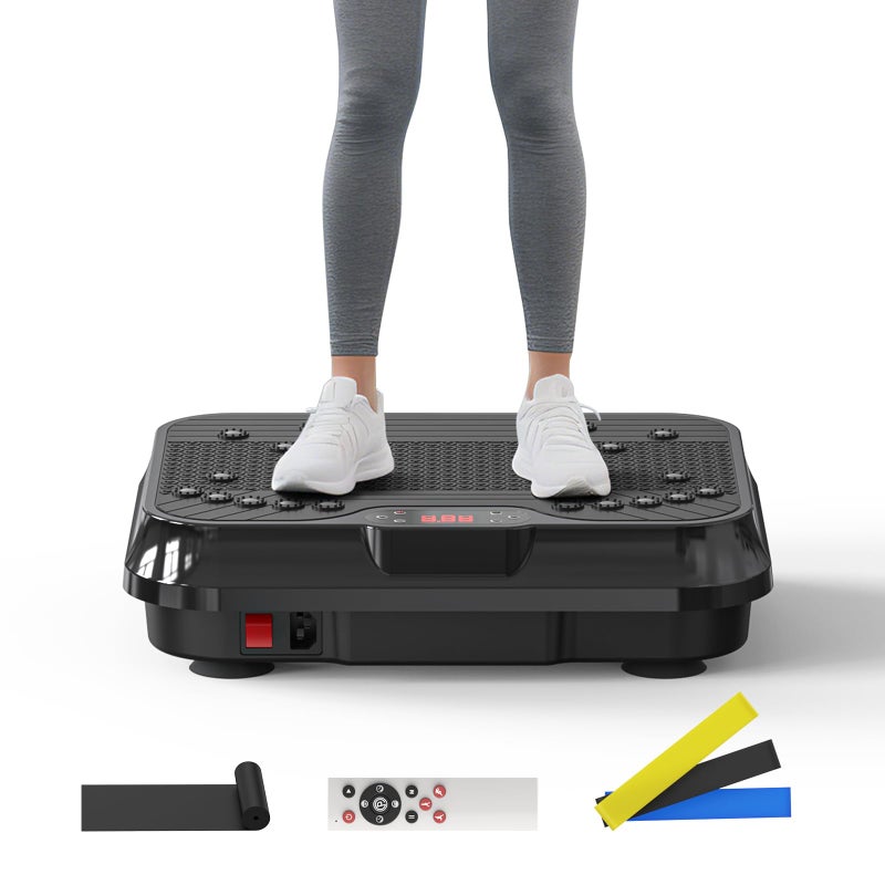 YDBDBW Vibration Plate Exercise Machine, Vibrating Plate for Lymphatic Drainage, 400 Lbs Capacity 250 Speed Levels Whole Body Fat Burner Weight Loss Shake Board, Vibrate Platform Machine - Image 1