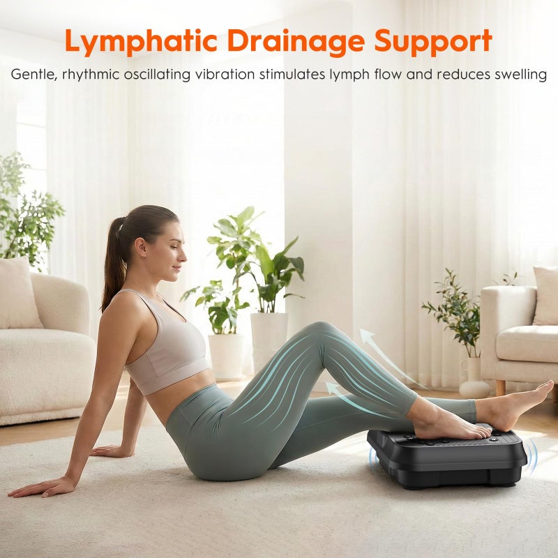 YDBDBW Vibration Plate Exercise Machine, Vibrating Plate for Lymphatic Drainage, 400 Lbs Capacity 250 Speed Levels Whole Body Fat Burner Weight Loss Shake Board, Vibrate Platform Machine - Image 2