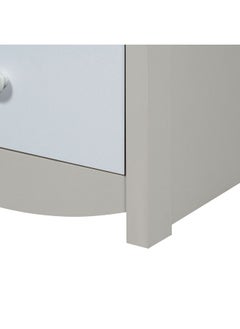 DANUBE HOME Hazel 2-Drawer Nightstand Stylish Bedroom Nightstand Modern Storage Solution With Spacious Drawers Durable And Elegant Home DÃ©cor For Bedside - Light Beige And White  - Image 3