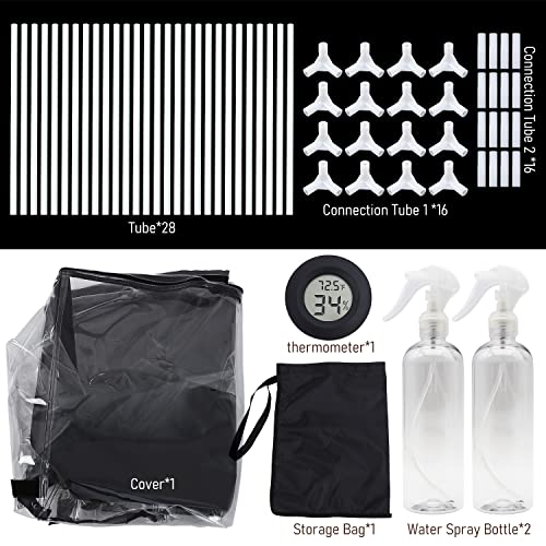 Lovely Ran Large Still Air Box Mushroom Mycology Fume Hood Propagation StationsGrow Kit Mushroom Grow Bags Your Monotub Kit Mushroom Planting BagTent for Spores Horticulture Supplies （31.5 * 20.5 * 20.5inch） - Image 5