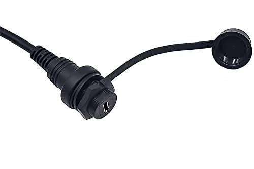 Kework Micro USB 5 Pin Flush Mount Cable, 0.3 Meter Micro USB Male to Female Dashboard Panel Mount Extension Cord for Car Truck Boat Motorcycle - Image 4