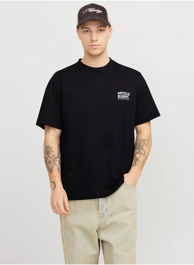 JACK & JONES Jack & Jones Graphic Print Crew Neck T-Shirt