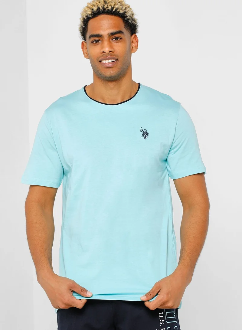 U.S. Polo Assn. Crew Neck T-Shirt And Shorts Set