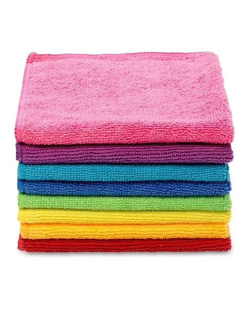 Microfibre Cloth, Absorbent, Hygienic, Versatile, Durable & Washable 30x30cm - 8 Pcs