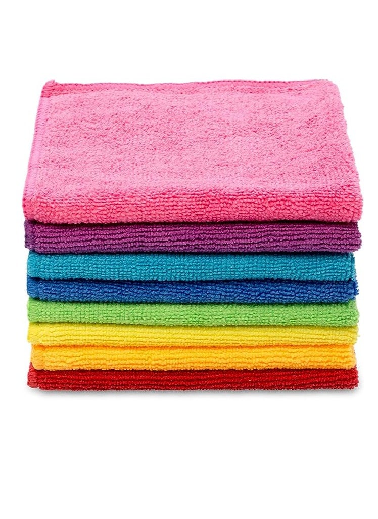 Microfibre Cloth, Absorbent, Hygienic, Versatile, Durable & Washable 30x30cm - 8 Pcs