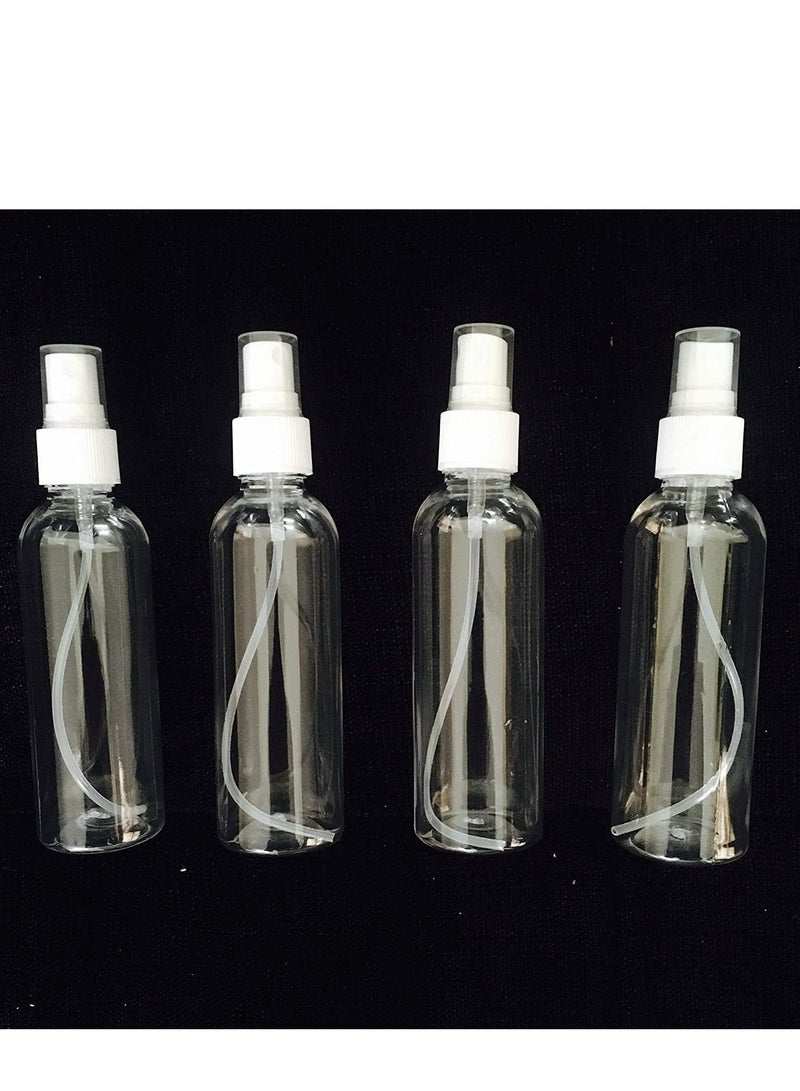 مجموعة علب بخاخ بلاستيك شفافة 10 قطع صغيرة بغطاء 50مل - Image 4
