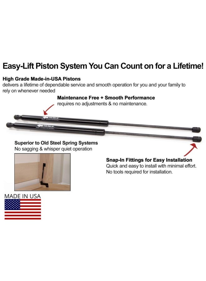 Easy DIY Murphy Bed Queen Size DIY Murphy Bed Hardware Kit  Vertical Wall Bed for SpaceSaving  BudgetFriendly DIY Setup Made in USA Hide Away Design with Murphy Bed Queen Hardware  Bed Lift Mechanism  Pull Down - Image 4