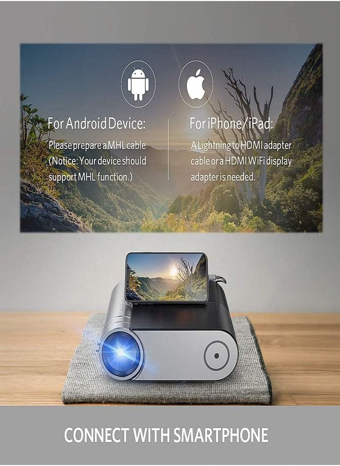 Vamvo - Mini Projector, L4200 Portable Video Full HD 1080P - Image 1
