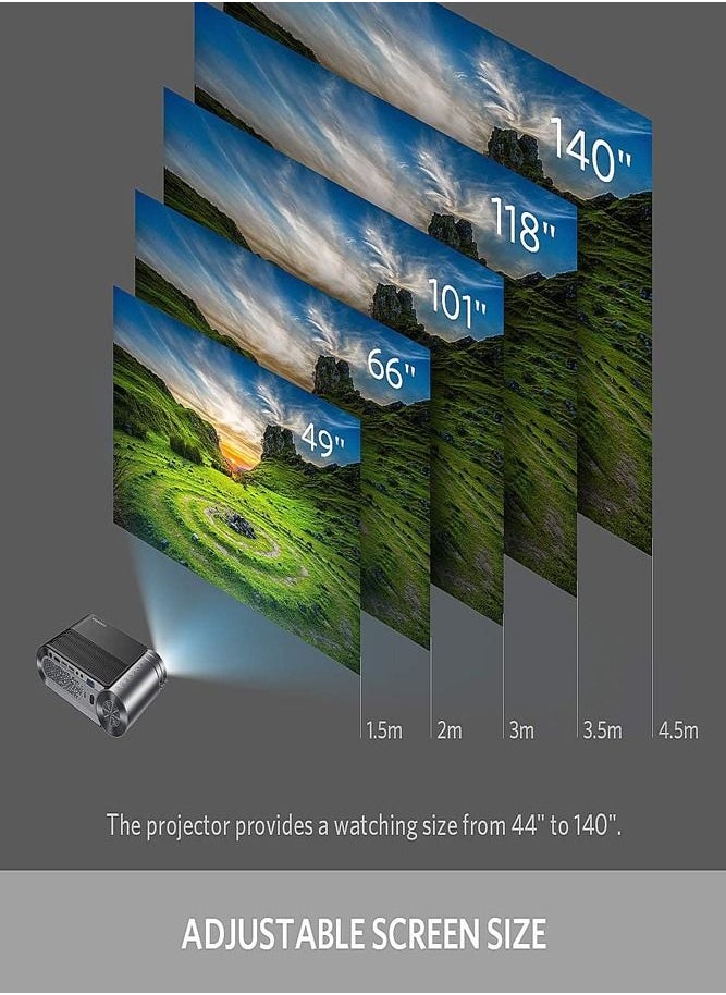 Vamvo - Mini Projector, L4200 Portable Video Full HD 1080P - Image 1