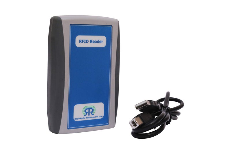 RapidRadio RRUHFR01 865-867MHz ISO 18000-6C : EPC Class1 Gen2 ABS Plastic USB UHF RFID Desktop Reader with Accessories - Image 1