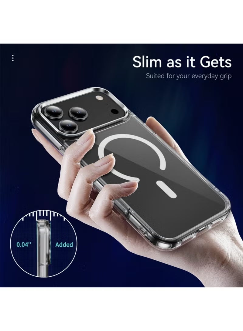 iPhone 17 Pro Case,Crystal Clear for iPhone 17 Pro Case, [Full Shockproof Protection][Non-Yellowing][Reinforced Corners] Wireless Charging Shockproof Bumper Protective Phone Case for iPhone 17 Pro - Image 4