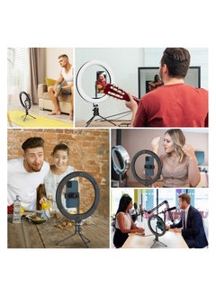Generic 10.2'' Dimmable Selfie Ring Light with Adjustable Stand and Phone Holder, LED Circle Light with 3 Color Modes (3500K-6500K) and 10 Brightness Levels for TikTok, Live Streaming, and Makeup.  - Image 3